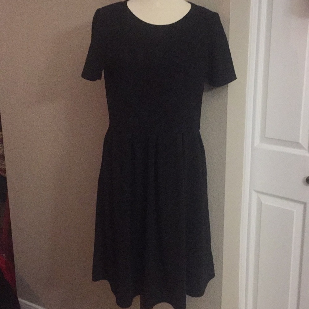 Black Floral Jacquard Amelia Dress